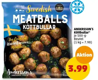 PENNY ANDERSSON'S Köttbullar 500 g Beutel Angebot