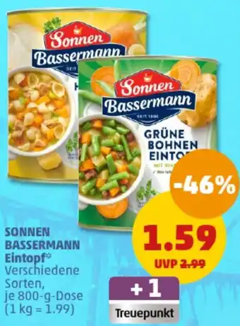 PENNY SONNEN BASSERMANN Eintopf 800 g Dose Angebot