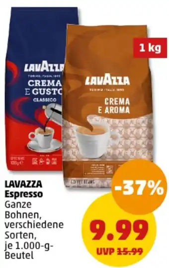 PENNY LAVAZZA Espresso 1.000-g-Beutel Angebot