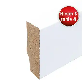 Bauhaus Sockelleiste (240 x 1,6 x 4 cm, mdf) Angebot