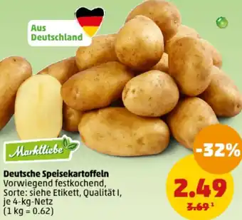 PENNY Deutsche Speisekartoffeln 4 kg Netz Angebot