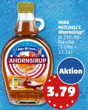 PENNY MIKE MITCHELL'S Ahornsirup 250 ml Flasche Angebot