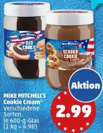 PENNY MIKE MITCHELL'S Cookie Cream 600 g Glas Angebot