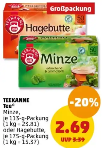 PENNY TEEKANNE Tee 113/175 g Packung Angebot