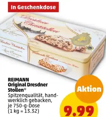 PENNY REIMANN Original Dresdner Stollen 750 g Dose Angebot