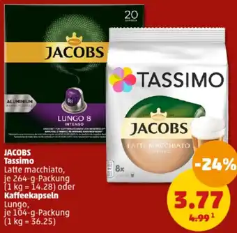 PENNY JACOBS Tassimo 264 g oder Kaffeekapseln 104 g Packung Angebot