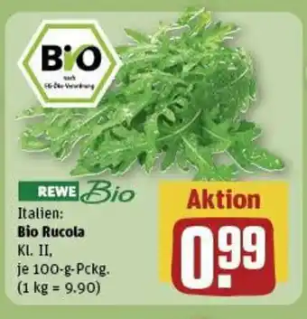 REWE REWE Bio Italien: Bio Rucola je 100 g Angebot