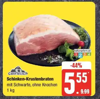 Edeka Gutfleisch Schinken-Krustenbraten mit Schwarte, ohne Knochen 1 kg Angebot