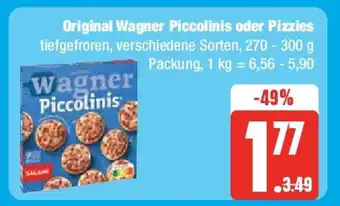 Edeka Original Wagner Piccolinis oder Pizzies tiefgefroren, verschiedene Sorten, 270 - 300 g Angebot