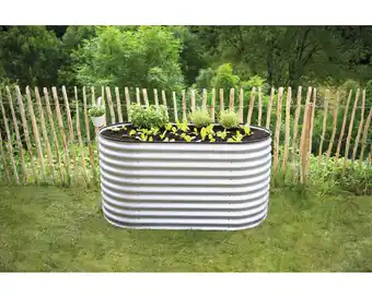 Hornbach Hochbeet klassisch westmann oval 160 x 80 x 82 cm silber Angebot