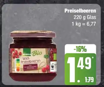 Edeka Edeka Bio Preiselbeeren 220 g Glas Angebot