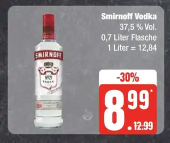 Edeka Smirnoff Vodka 37,5 % Vol. 0,7 Liter Flasche Angebot