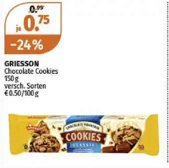 Müller Griesson Chocolate cookies 150g Angebot