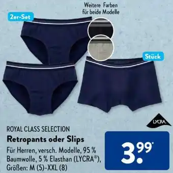 Aldi Süd ROYAL CLASS SELECTION Retropants oder Slips Angebot