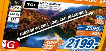 Expert TCL LED TV 98UHD870 Angebot