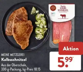 Aldi Süd MEINE METZGEREI Kalbsschnitzel 330 g Packung Angebot