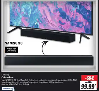 Aldi Nord Samsung C-Soundbar ,,HW-C410G" Angebot