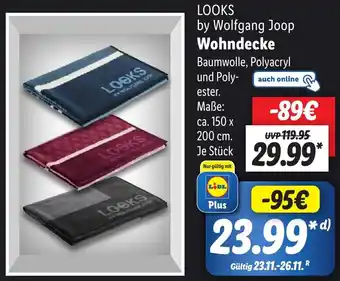 Aldi Nord LOOKS by Wolfgang Joop Wohndecke Angebot