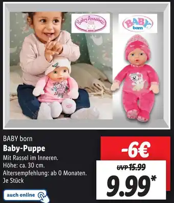 Aldi Nord BABY born Baby-Puppe Angebot