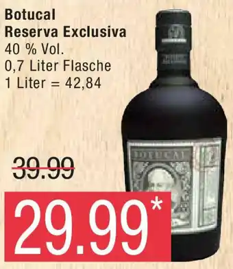 Marktkauf Botucal Reserva Exclusiva 0,7 Liter Flasche Angebot