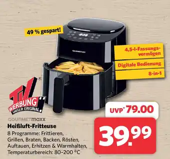 Combi GOURMETmaxx Heißluft-Fritteuse 4,5-1-Fassungsvermögen Angebot