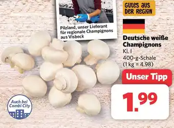 Combi Deutsche weiße Champignons KI. I 400-g-Schale Angebot