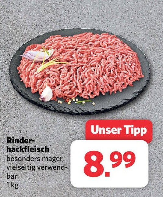 Combi Rinder-hackfleisch besonders mager, vielseitig verwendbar 1 kg Angebot
