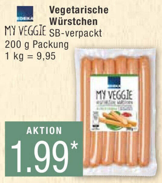 Marktkauf Edeka Vegetarische Würstchen 200 g Packung Angebot