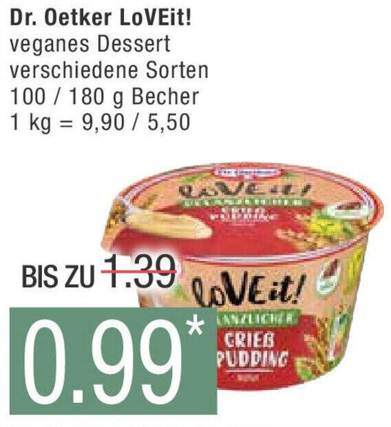 Marktkauf Dr. Oetker LoVEit! 100 / 180 g Becher Angebot