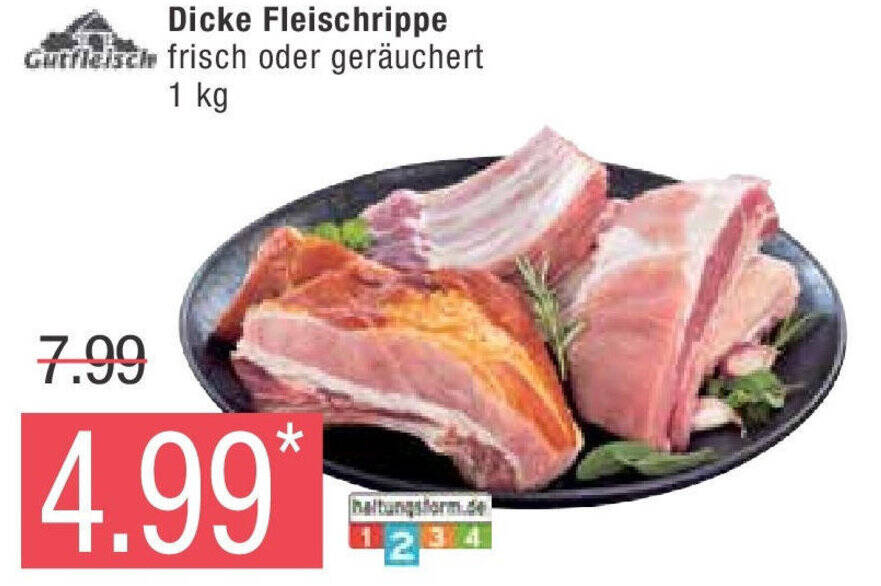 Marktkauf Gutfleisch Dicke Fleischrippe 1 kg Angebot