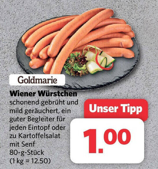 Combi Goldmarie Wiener Würstchen 80-g-Stück Angebot