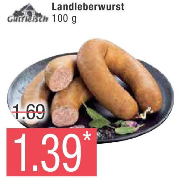 Marktkauf Gutfleisch Landleberwurst 100 g Angebot