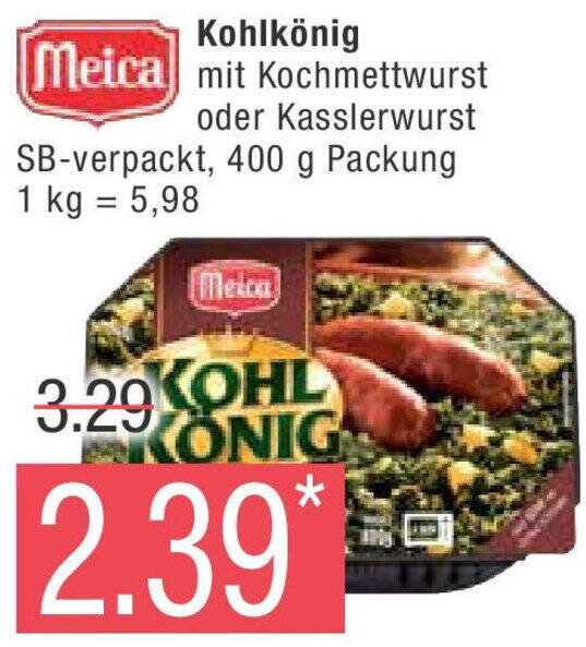 Marktkauf Meica Kohlkönig 400 g Packung Angebot