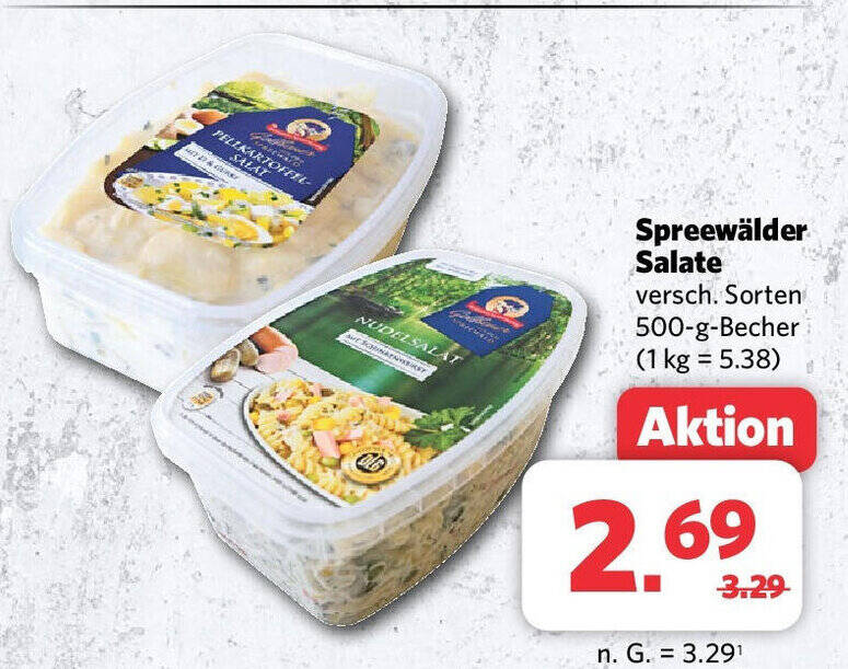 Combi Spreewälder Salate versch. Sorten 500-g-Becher Angebot