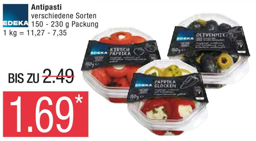 Marktkauf EDEKA Antipasti 150 - 230 g Packung Angebot