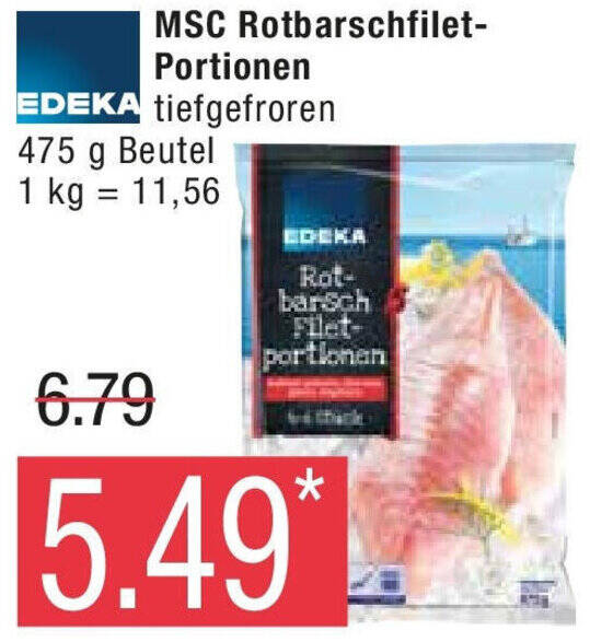 Marktkauf EDEKA MSC Rotbarschfilet-Portionen 475 g Beutel Angebot