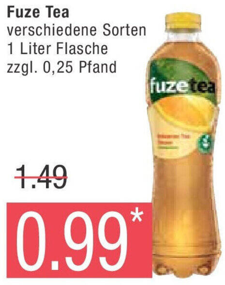 Marktkauf Fuze Tea 1 Liter Flasche Angebot