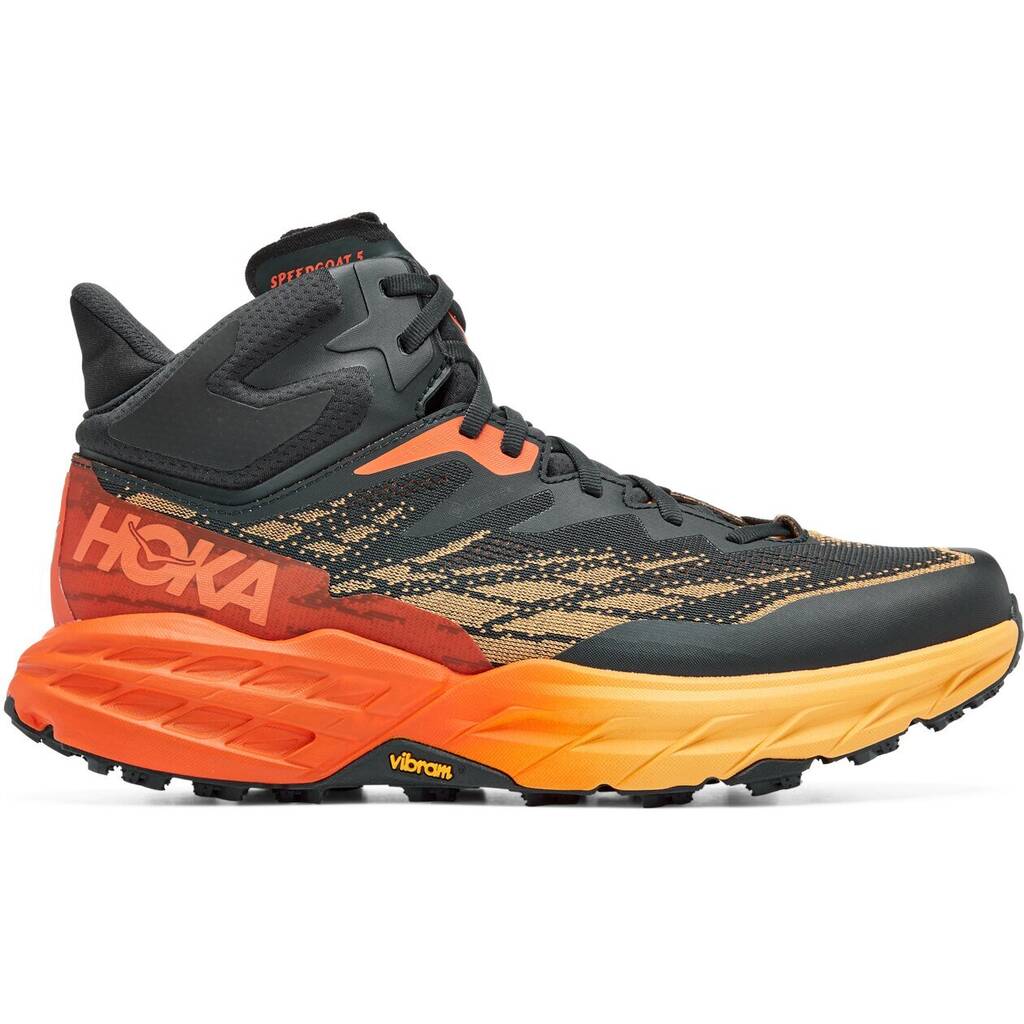 Intersport Hoka herren trailrunningschuhe m speedgoat 5 mid gtx blue graphite / amber yellow 46 Angebot