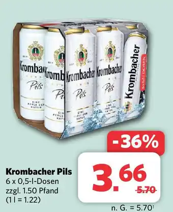 Combi Krombacher Pils 6 x 0,5-1-Dosen Angebot