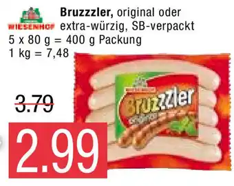 Marktkauf Wiesenhof Bruzzzler, original oder extra würzig 400g Angebot