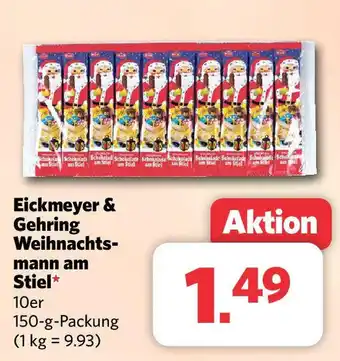 Combi Eickmeyer & Gehring Weihnachtsmann am Stiel 10er 150-g-Packung Angebot