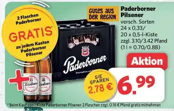 Combi Paderborner Pilsener versch. Sorten 24 x 0,33/ 20 x 0,5-1-Kiste Angebot