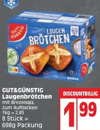 Edeka GUT&GÜNSTIG Laugenbrötchen 698 g Packung Angebot