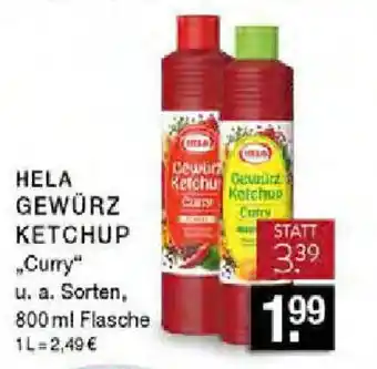 E-Center HELA GEWÜRZ KETCHUP „Curry" u. a. Sorten, 800ml Flasche Angebot