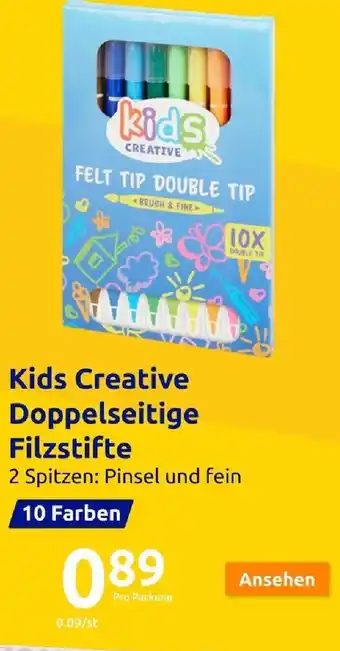 Action Kids Creative Doppelseitige Filzstifte 10 Farben Angebot