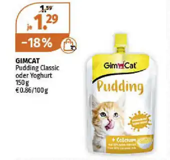 Müller Gimcat Pudding Classic oder Yoghurt 150g Angebot