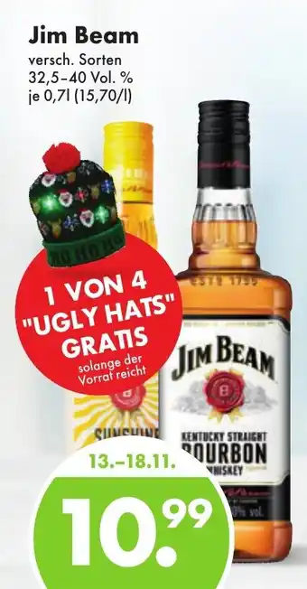 Trink und Spare Jim Beam versch. Sorten 32,5-40 Vol. % je 0,7L Angebot