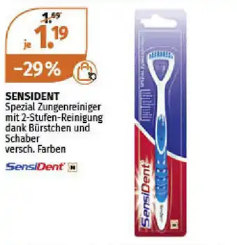 Müller Sensident Spezial Zungenreiniger mit 2-Stufen-Reinigung dank Burstchen und Schaber versch. Farben Angebot