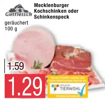 Marktkauf Gutfleisch Mecklenburger Kochschinken oder Schinkenspeck 100g Angebot