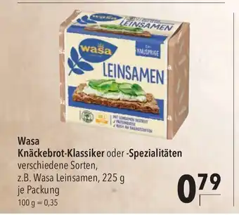 CITTI Markt Wasa Knackebrot-Klassiker oder -Spezialitaten 225g Angebot